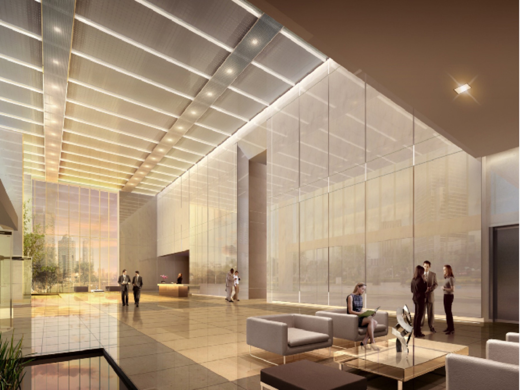 TEDA Office Tower project view 2