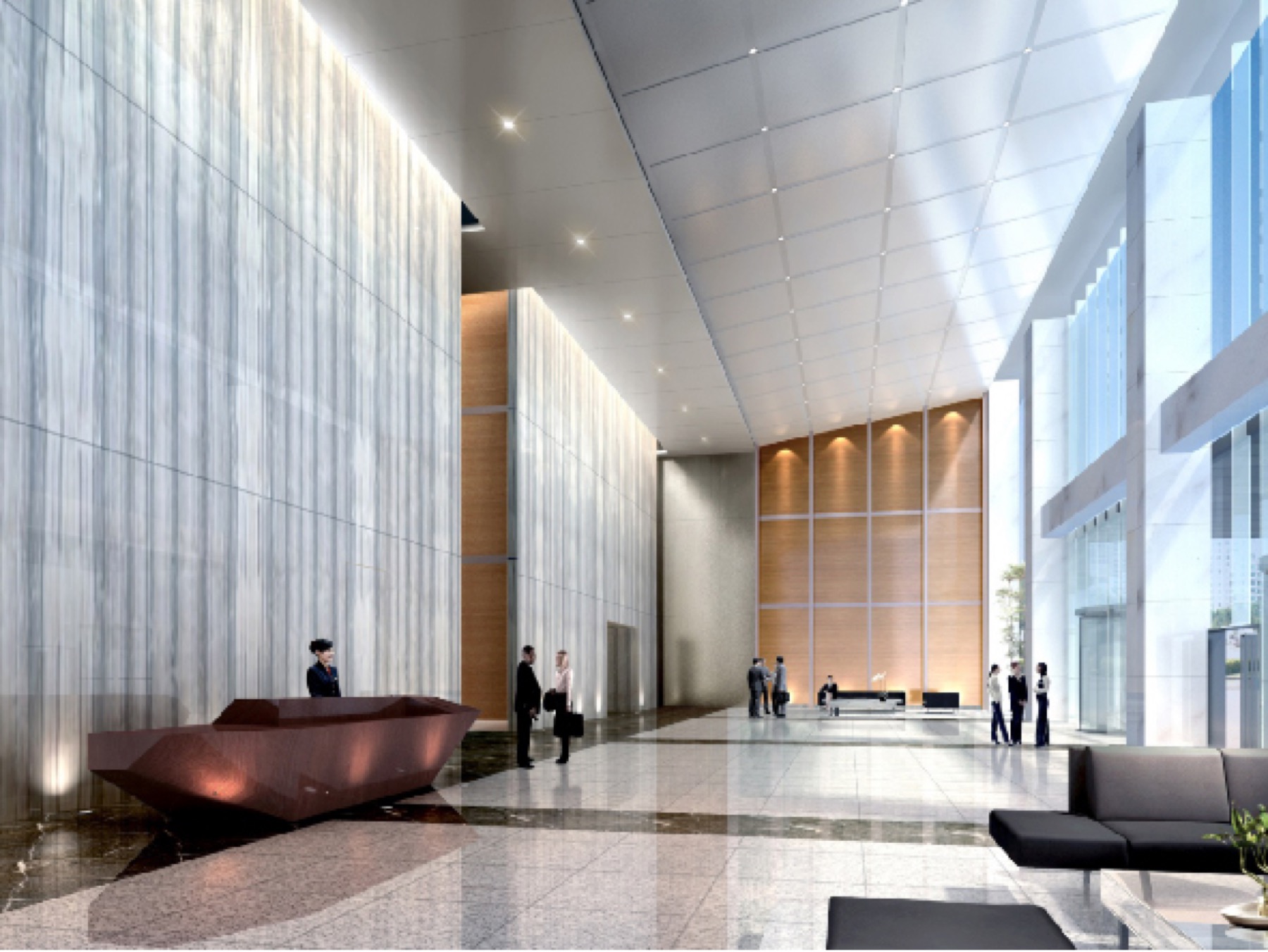 TEDA Office Tower project view 3